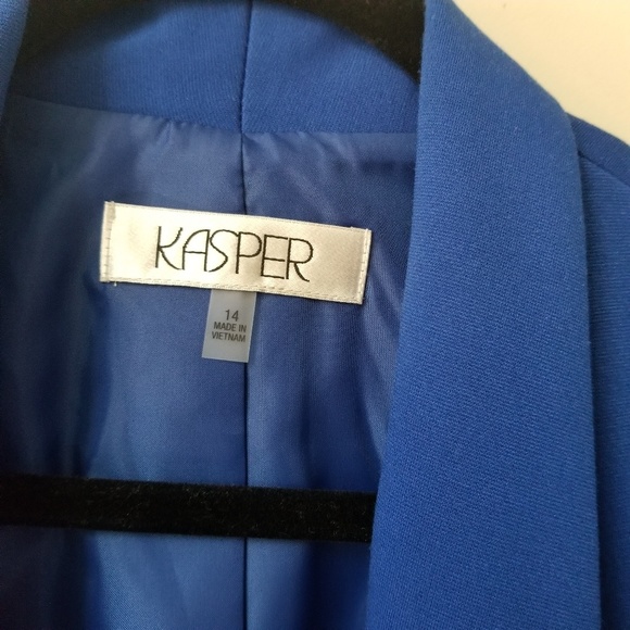 Kasper 3/4 Sleeve Open Front Blazer - Picture 4 of 5